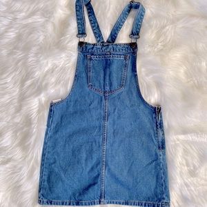 Forever21 denim skirt dress overalls size small